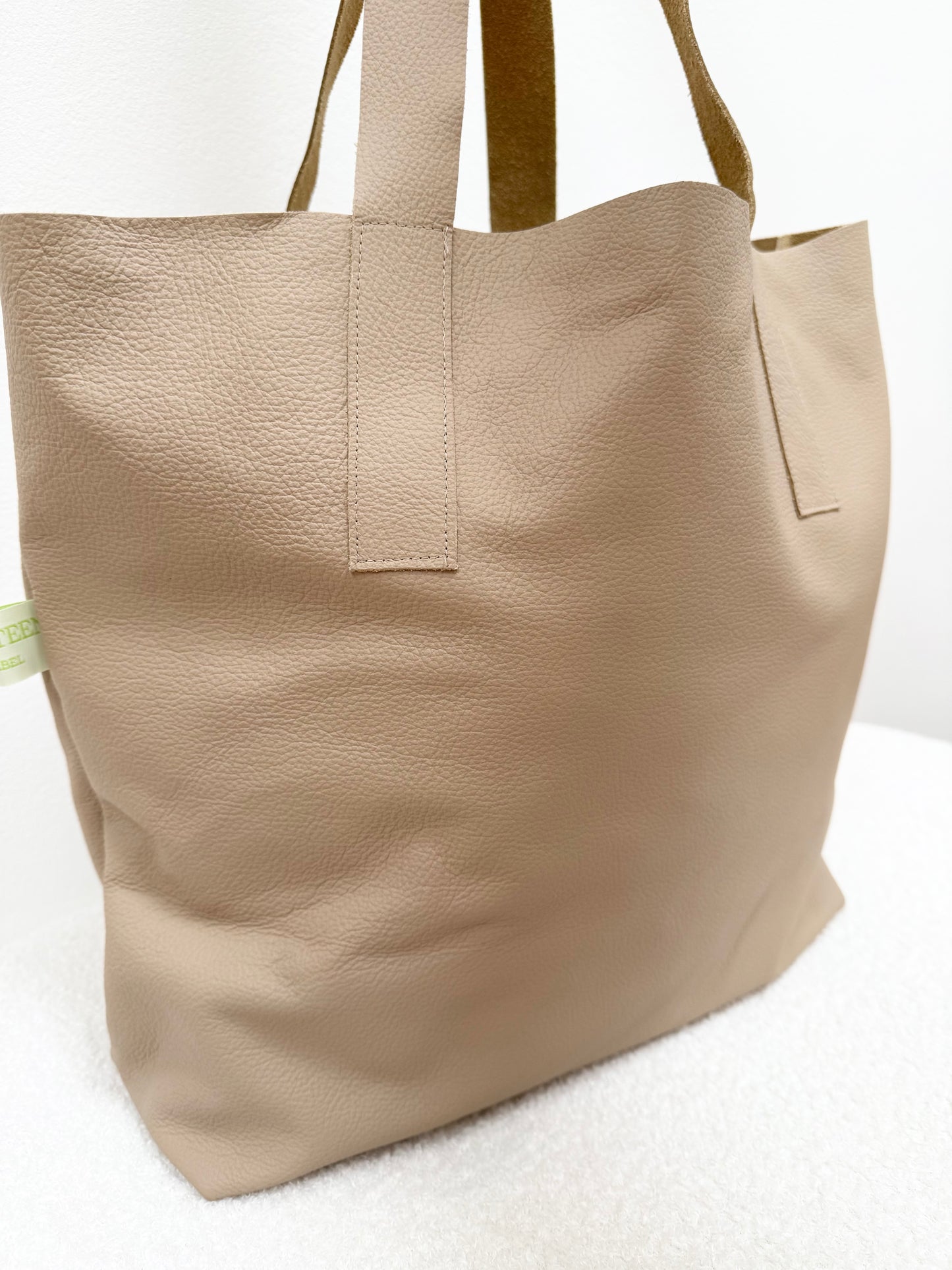Shopper Echtleder Taupe