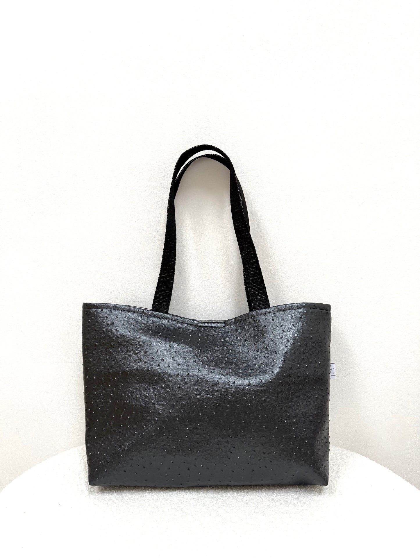Shopper Kunstleder Straußenoptik