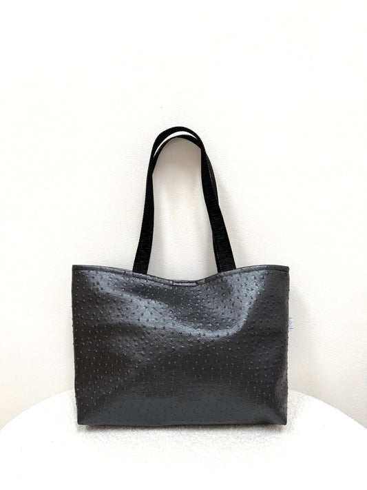 Shopper Kunstleder Straußenoptik