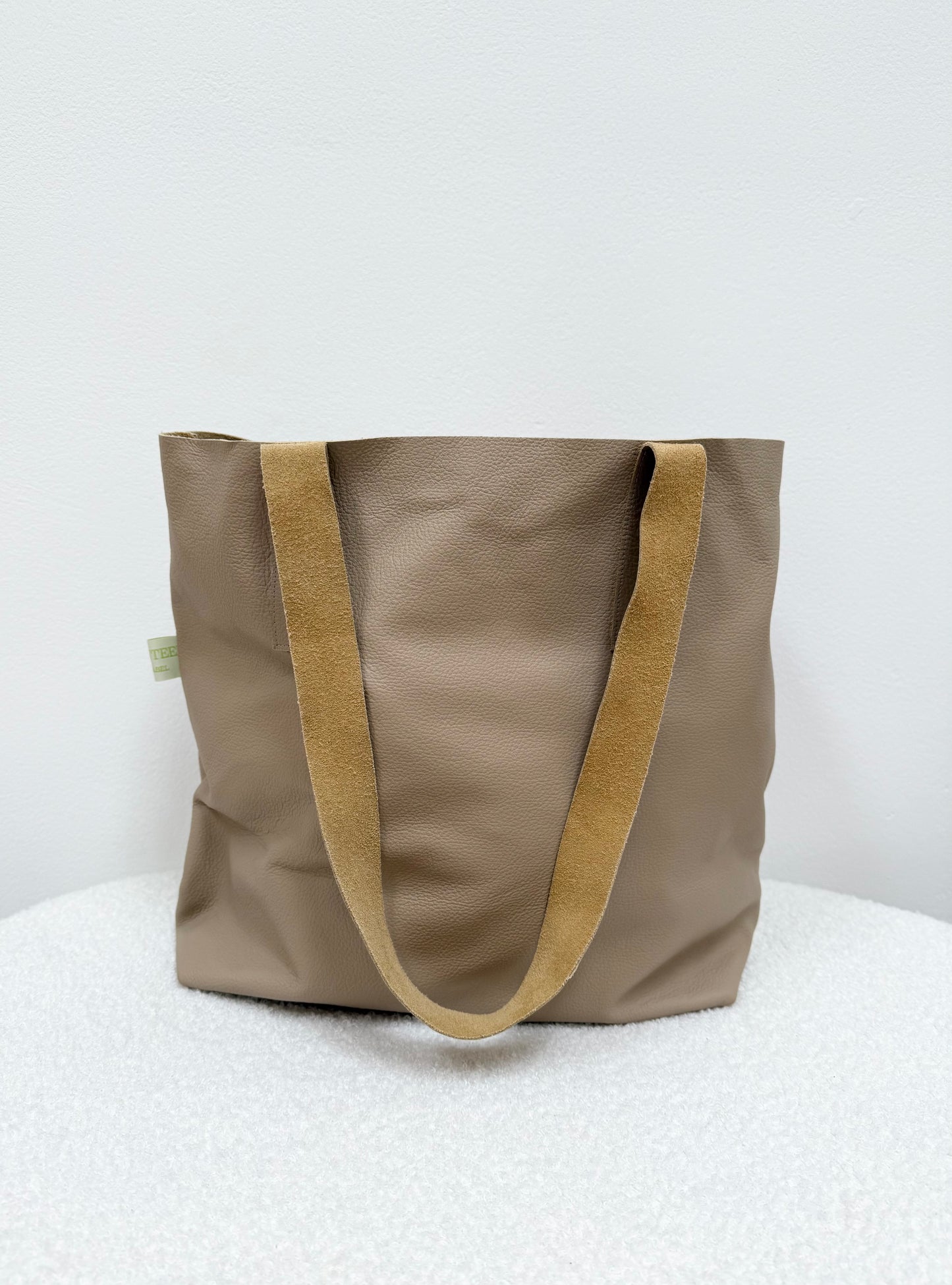 Shopper Echtleder Taupe