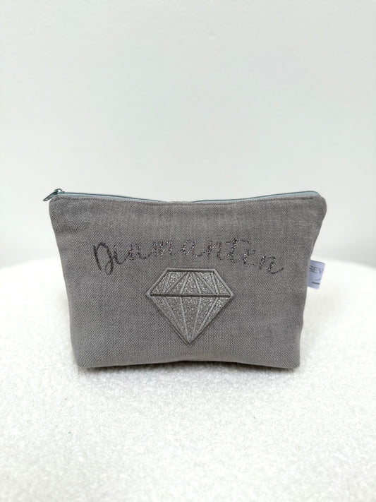 Tasche Schmuck Grau
